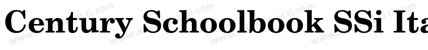 Century Schoolbook SSi Italic字体转换